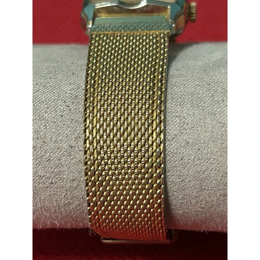 Vintage EASTMAN Diamond + Ruby Swiss Mens Watch Mechanical Hand Wind Read